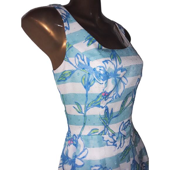 Lilly Pulitzer Sz 2 ROSWELL POSEY Dress Pinafore Style Sundress - Picture 5 of 10